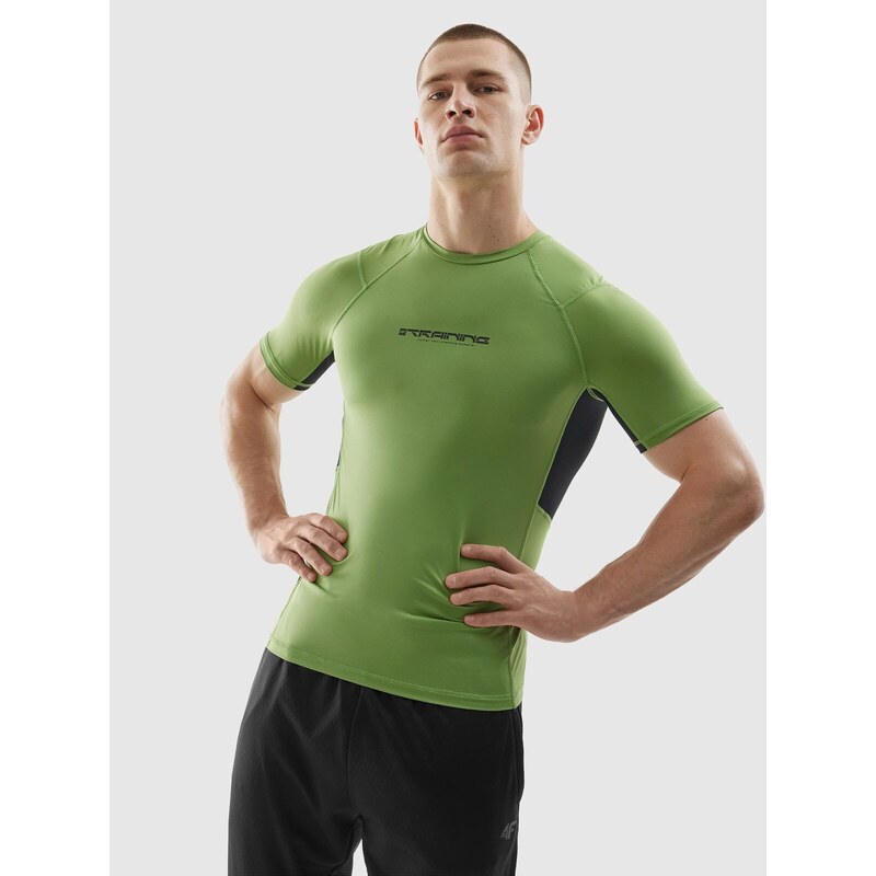 4F Vyriški slim greitai džiūstantys treniruočių marškinėliai