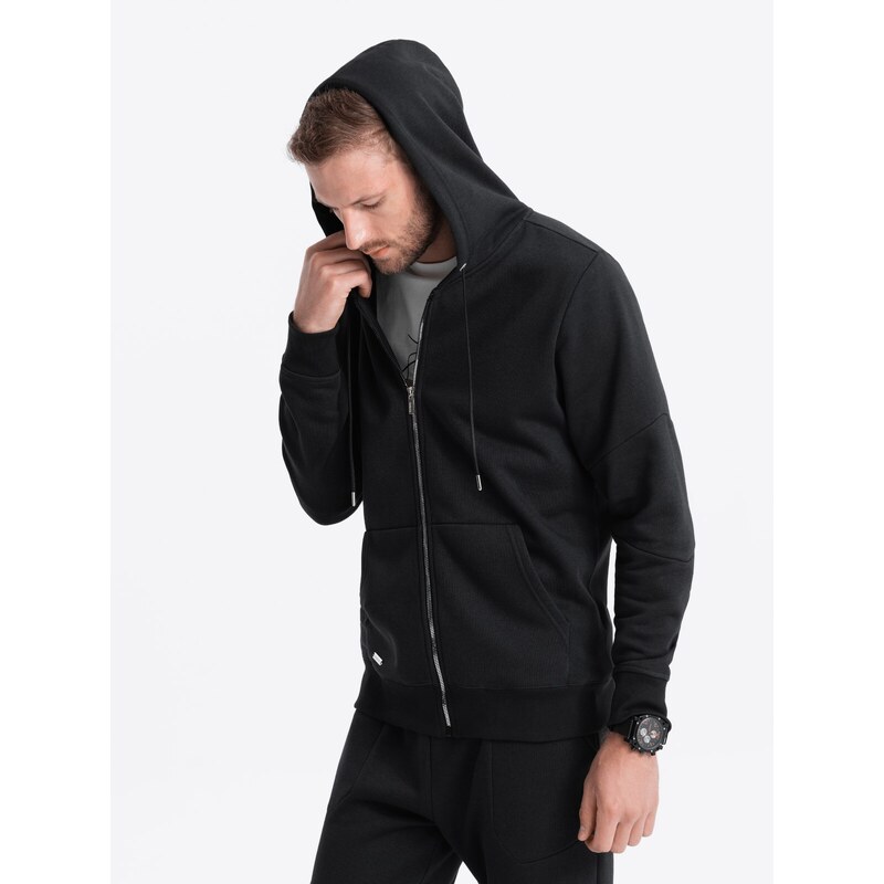 Ombre Clothing Vyriško sportinio kostiumo komplektas - juodos spalvos V1 Z63