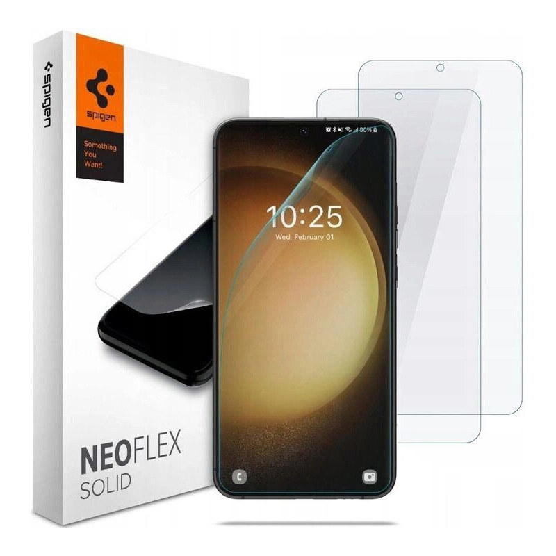 Spigen NEO FLEX 2 PAKETAI GALAXY S23 ŠVIESIOS HIDROGELINĖS PLĖVELĖS (SPIGEN) GLAMI.lt