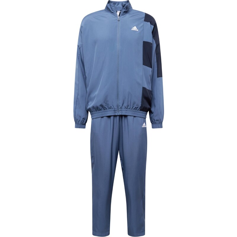 ADIDAS SPORTSWEAR Treniruočių kostiumas mėlyna / tamsiai mėlyna jūros spalva / balta