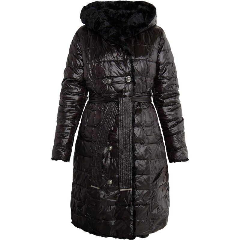 faina Žieminis paltas juoda