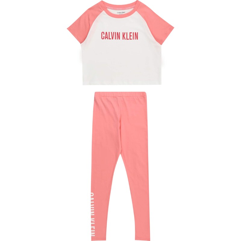Calvin Klein Underwear Miego kostiumas 'Intense Power' rožinė / rožių spalva / balta