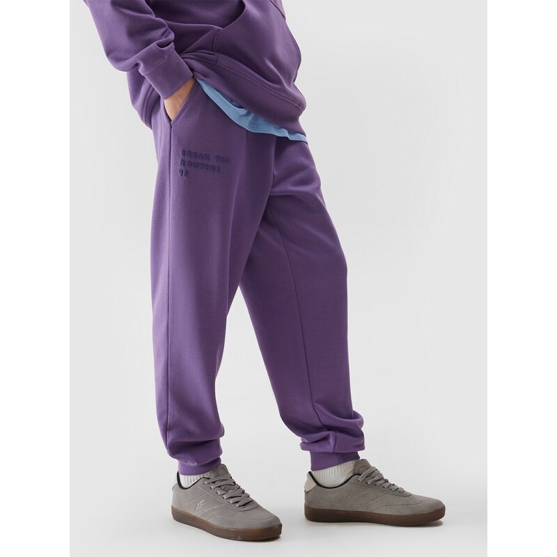 4F Sportinės jogger kelnės berniukams - violetinės