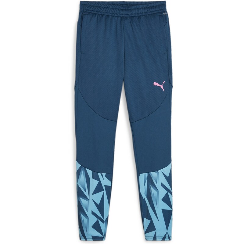 PUMA Sportinės kelnės 'IndividualFINAL' tamsiai mėlyna / azuro spalva / rožių spalva