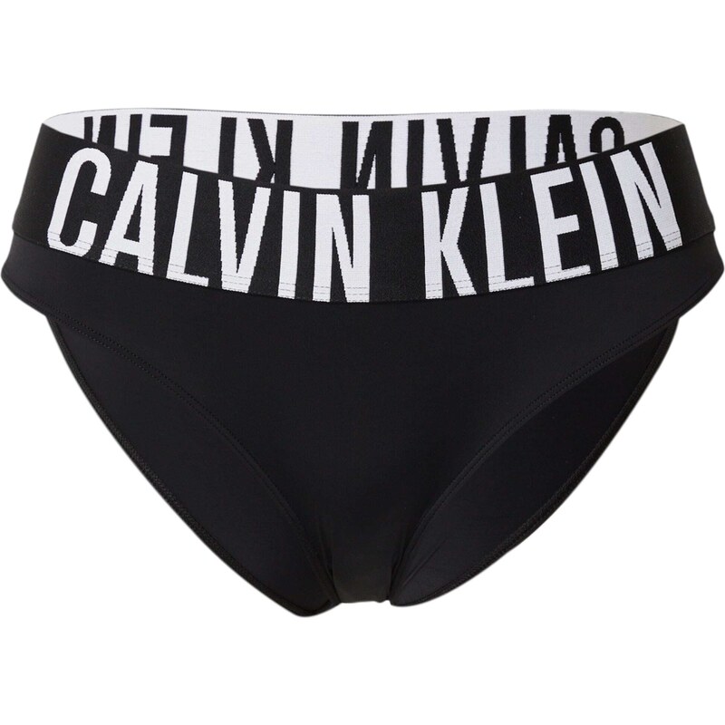 Calvin Klein Underwear Moteriškos kelnaitės juoda / balta