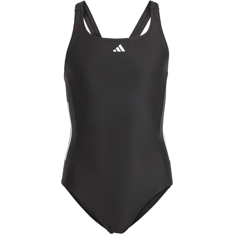 ADIDAS PERFORMANCE Sportinis maudymosi kostiumėlis 'Cut 3-Stripes' juoda / balta