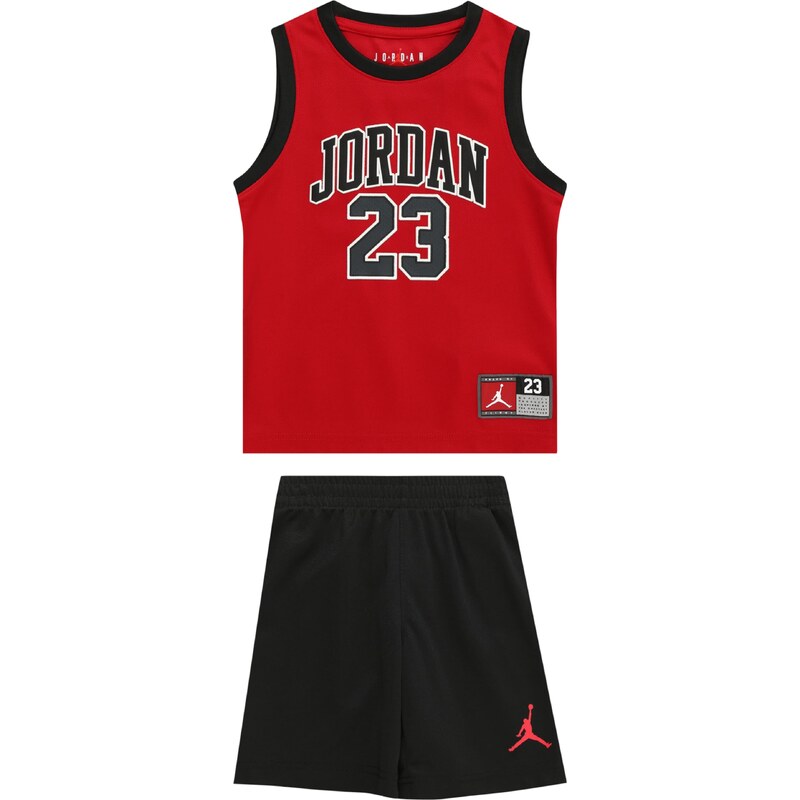 Jordan Treniruočių kostiumas raudona / juoda
