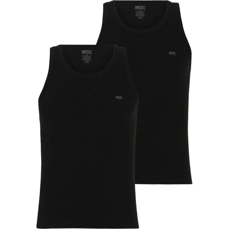 DIESEL Apatiniai marškinėliai pilka / juoda