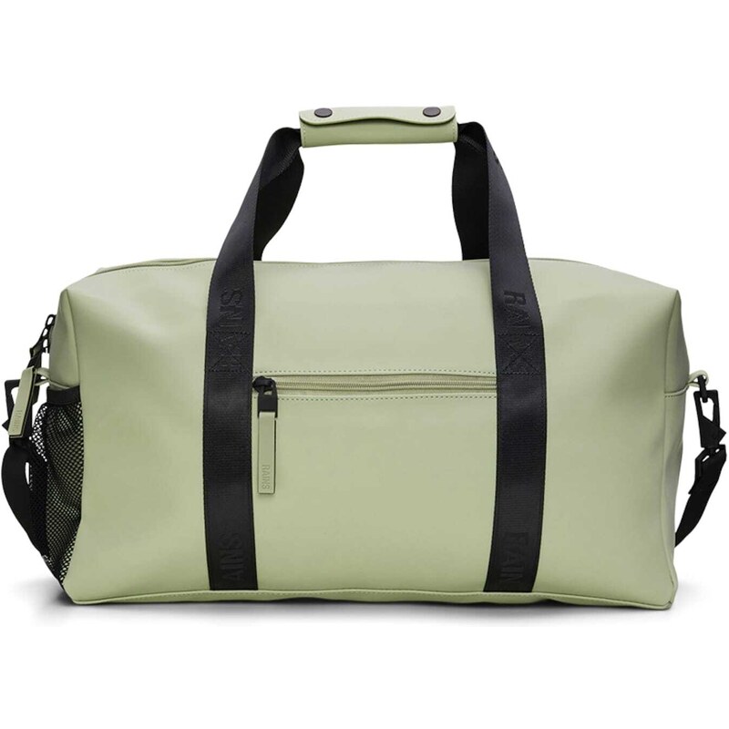 RAINS Kelioninis krepšys pastelinė žalia / juoda