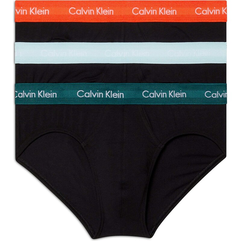 Calvin Klein Underwear Vyriškos kelnaitės nefrito spalva / ugnies raudona / balkšva