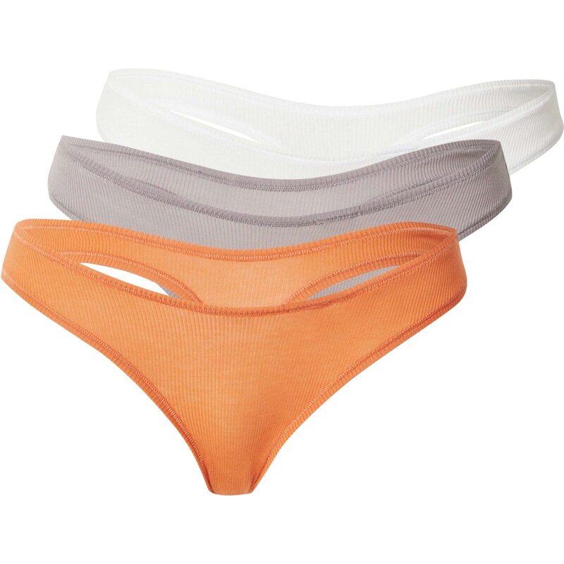 Calvin Klein Underwear Siaurikės pilka / oranžinė / balta