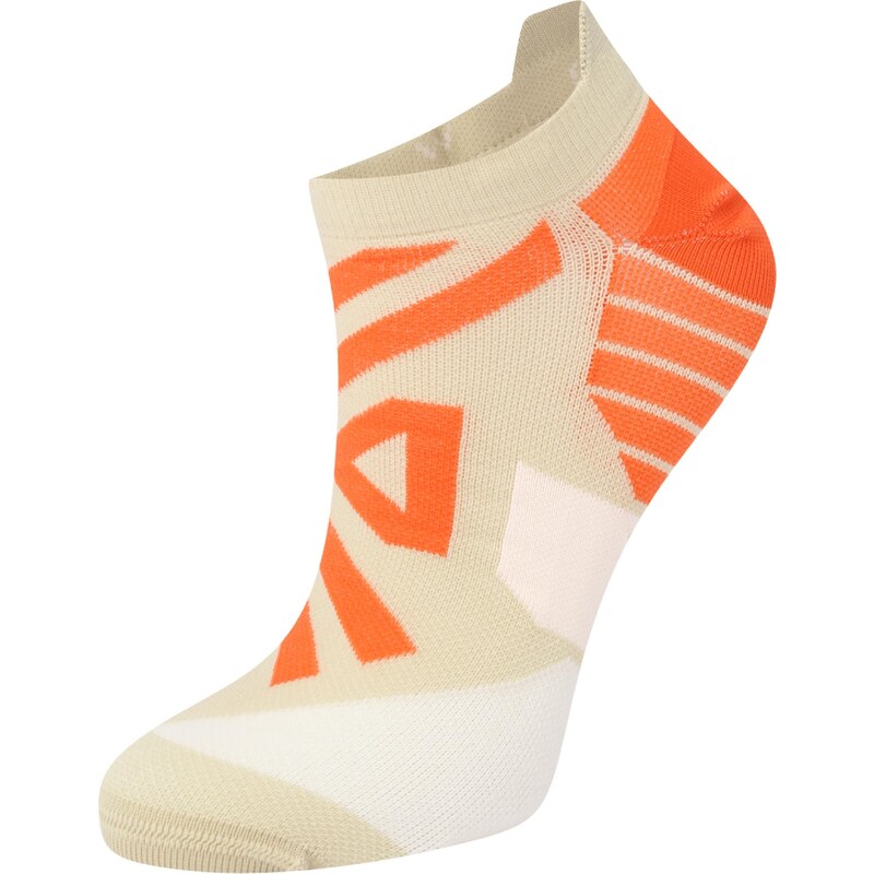 On Sportinės kojinės nebalintos drobės spalva / oranžinė / balta