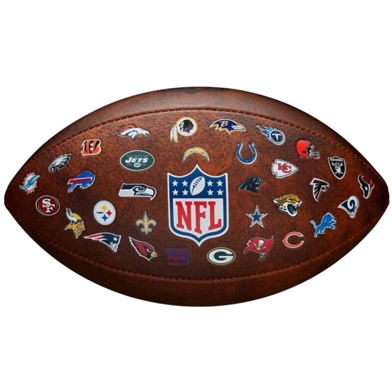 Gamintojas nenurodytas Wilson NFL JR Throwback FB 32 komandos logotipas Kamuolys WTF1534XBNFL ()