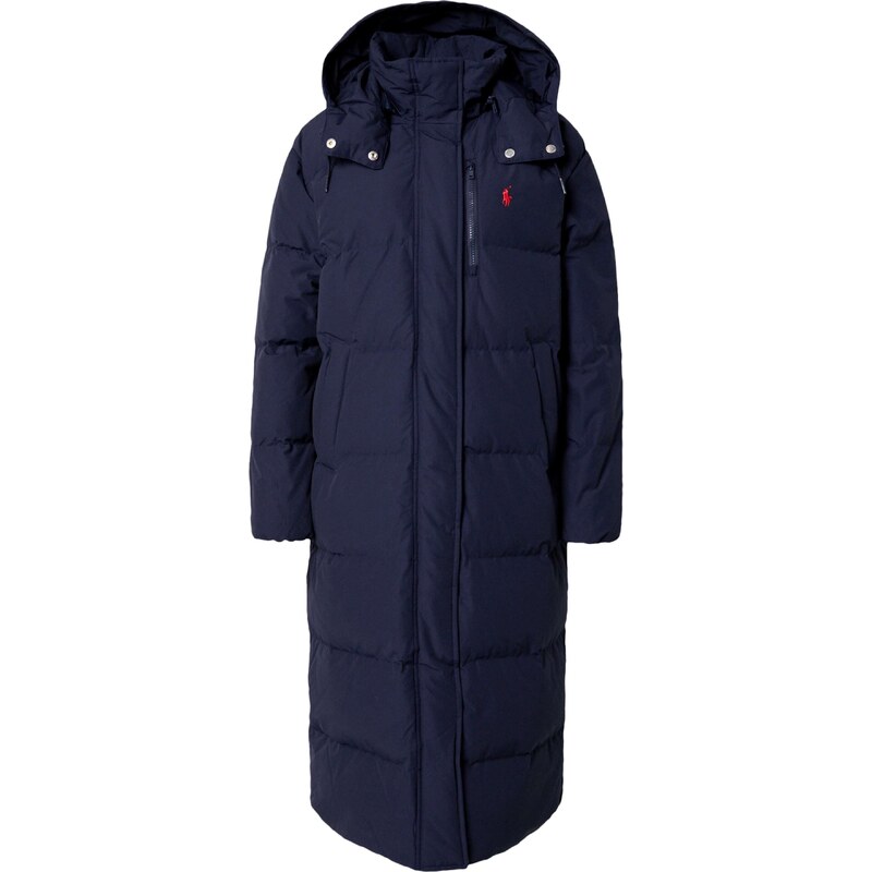 Polo Ralph Lauren Žieminis paltas tamsiai mėlyna / raudona