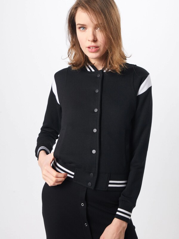 Urban Classics Džemperis juoda / balta