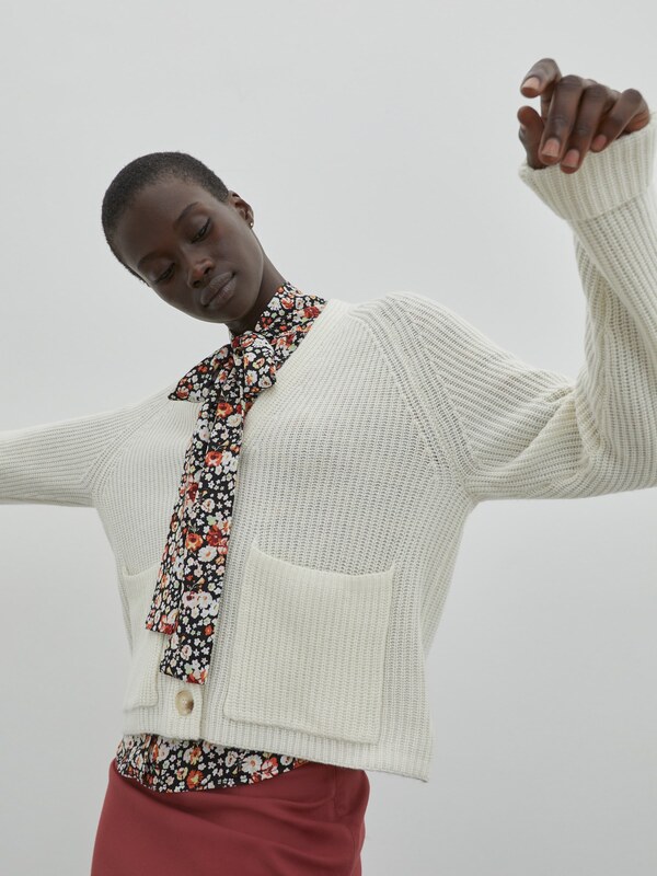 EDITED Kardiganas 'Lamis' balta