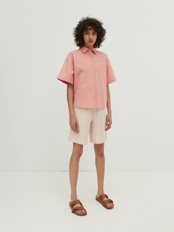 EDITED Kelnės 'Lexi' kremo / rožių spalva