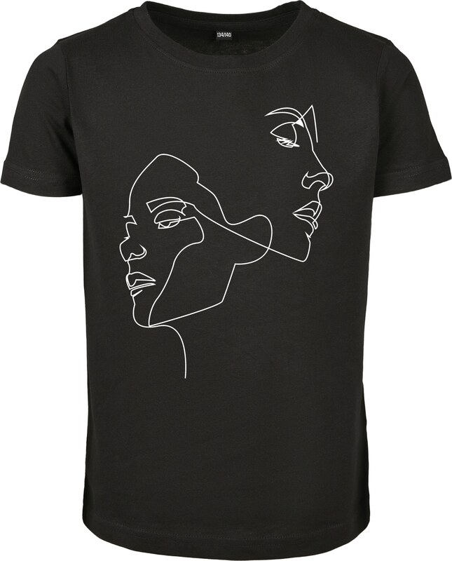 Mister Tee Marškinėliai 'One Line' juoda / balta