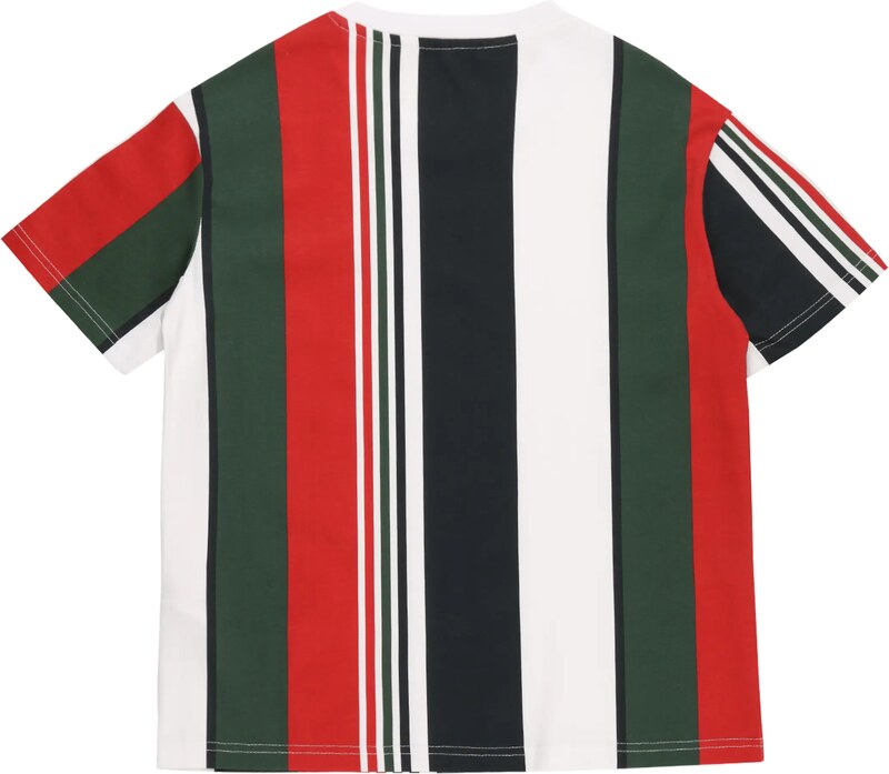 Urban Classics Marškinėliai tamsiai mėlyna / tamsiai žalia / raudona / balta