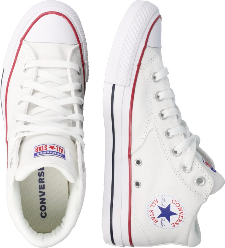 CONVERSE Sportbačiai su auliuku 'Chuck Taylor All Star Malden Street' tamsiai mėlyna / raudona / balta