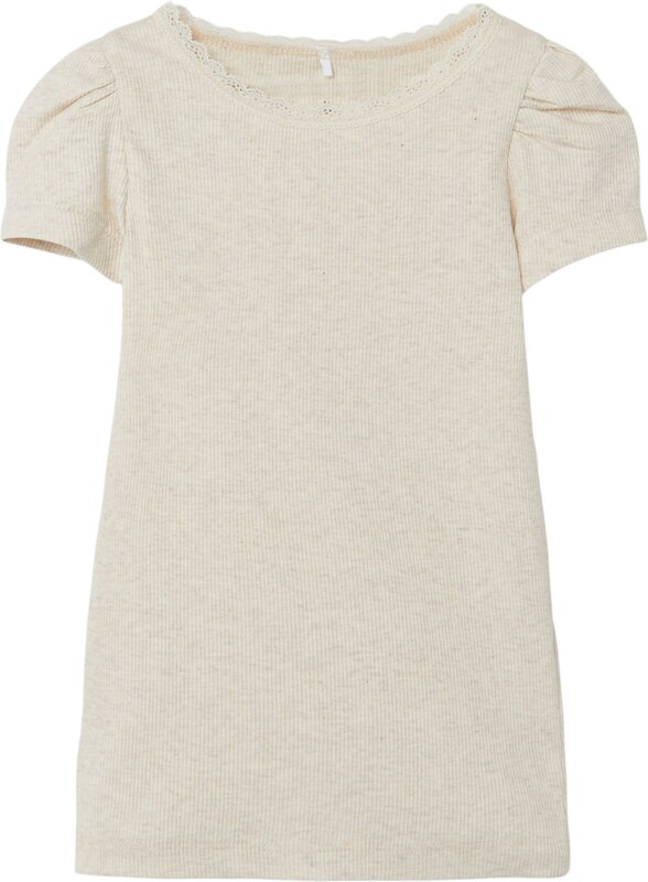 NAME IT Marškinėliai 'Kab' smėlio spalva