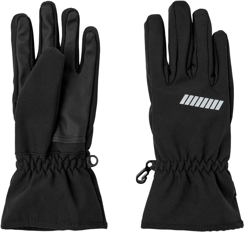 NAME IT Pirštinės 'NKMAlfa' pilka / juoda