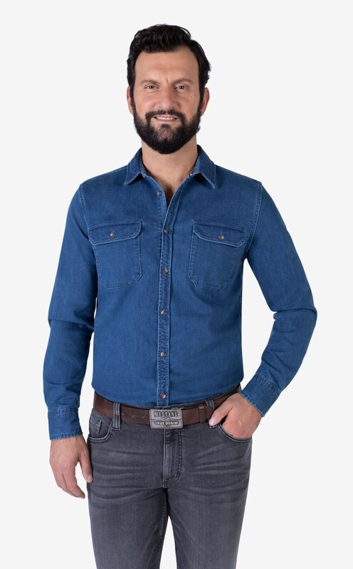 MUSTANG Diržas tamsiai ruda