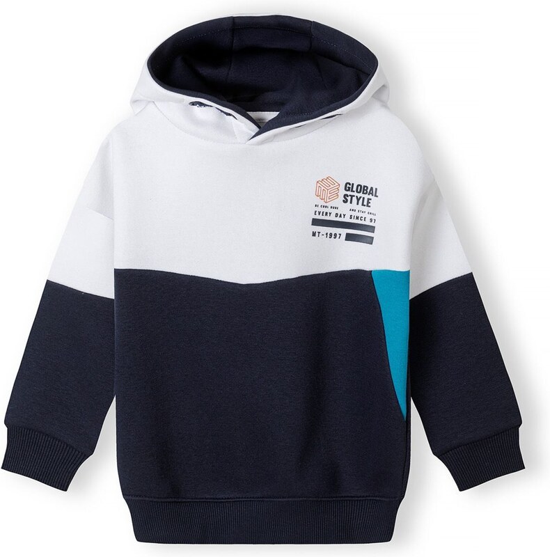 MINOTI Megztinis be užsegimo mėlyna / tamsiai mėlyna / balta