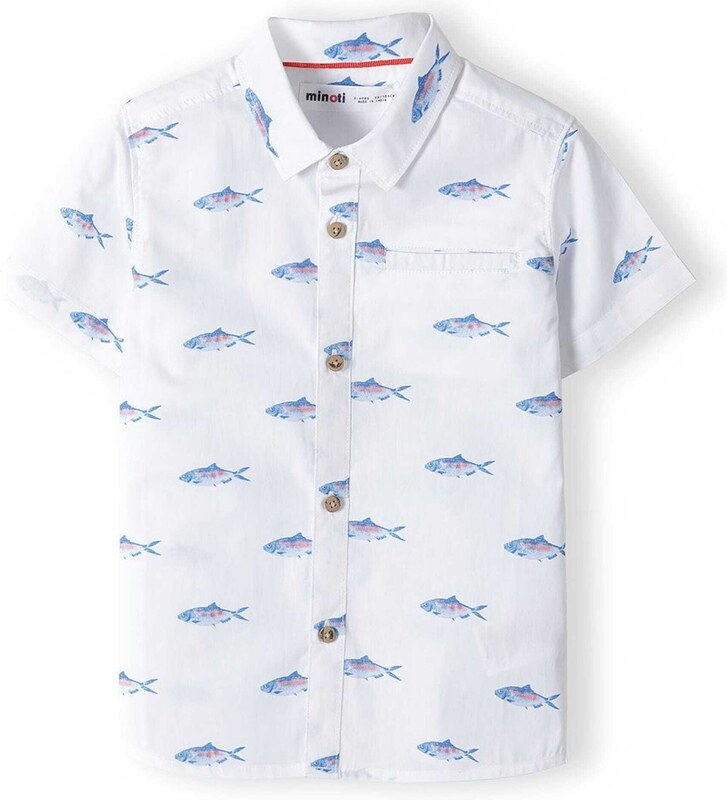 MINOTI Marškiniai mėlyna / rožinė / balta