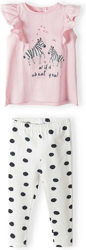 MINOTI Rinkinys rožinė / juoda / balta