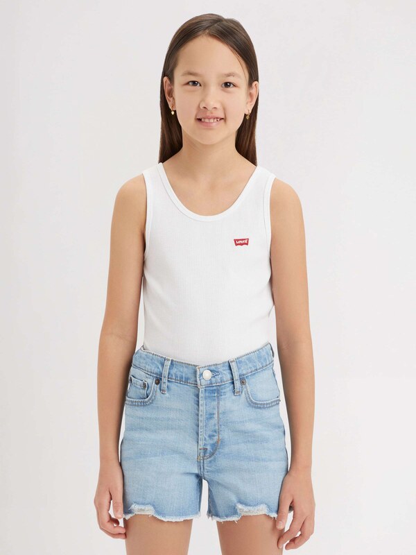 Levi's Kids Palaidinė be rankovių 'MEET AND GREET' raudona / balta