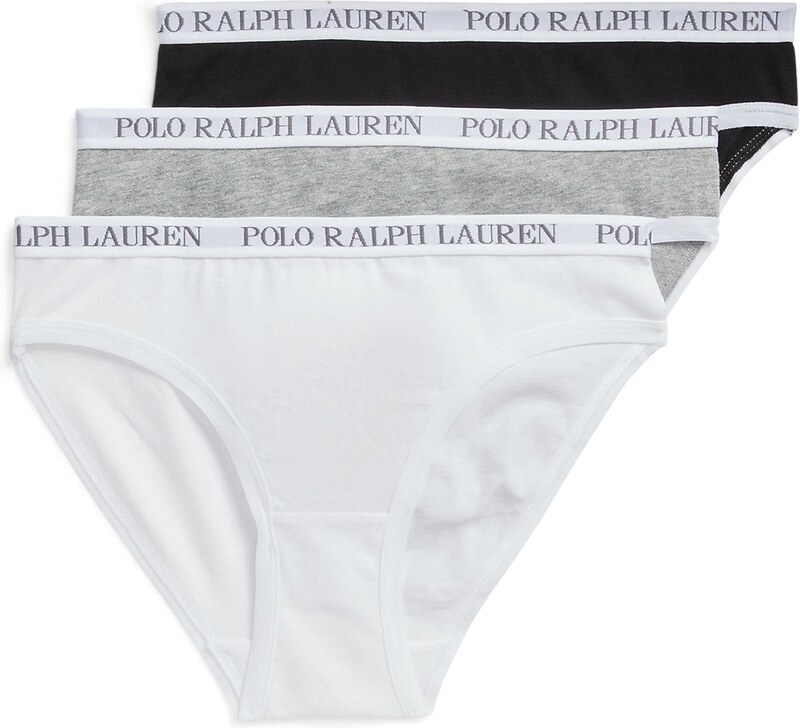 Polo Ralph Lauren Apatinės kelnaitės margai pilka / juoda / balkšva