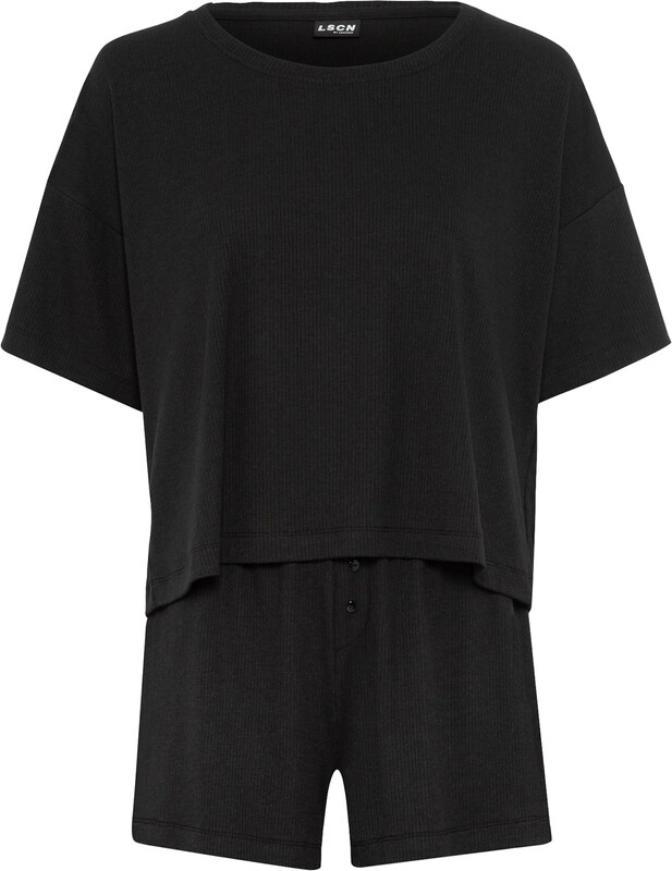 LSCN by LASCANA Pižama su šortais juoda