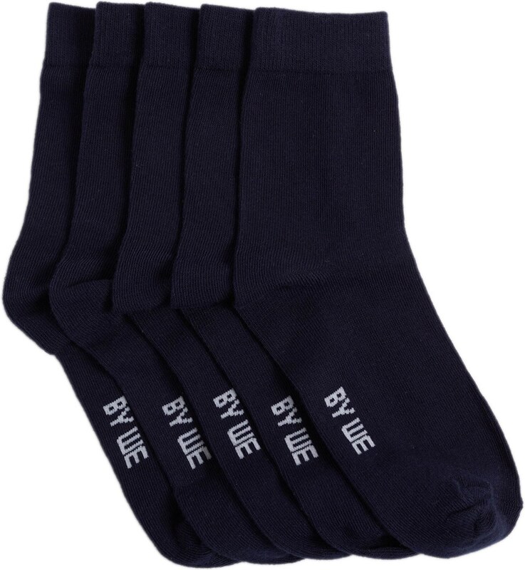 WE Fashion Kojinės mėlyna / tamsiai mėlyna jūros spalva