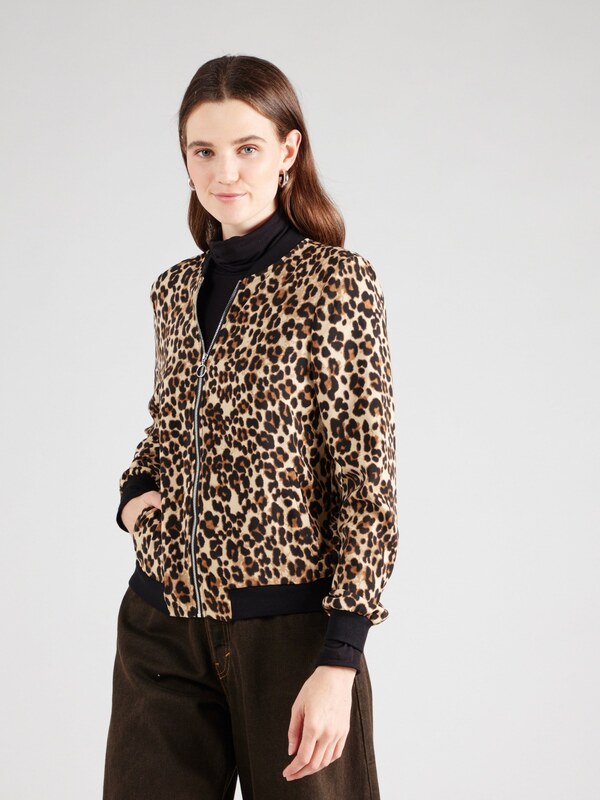 VERO MODA Demisezoninė striukė 'VMCoco' ruda / kapučino spalva / juoda