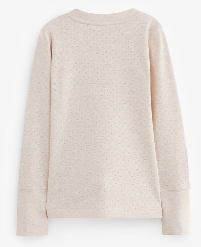 Next Apatiniai marškinėliai smėlio spalva / balta