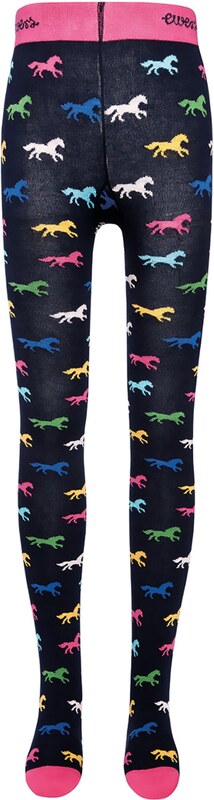 EWERS Pėdkelnės 'Pferde' tamsiai mėlyna / geltonosios citrinos spalva / žolės žalia / tamsiai rožinė