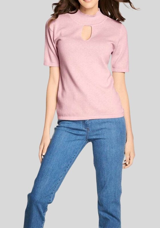 PATRIZIA DINI Rausvas megztinis su kašmyru : Dydis - 38