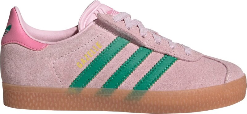 ADIDAS ORIGINALS Sportbačiai 'Gazelle' žalia / rožių spalva / ryškiai rožinė spalva