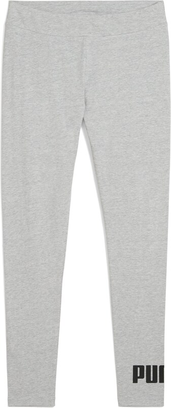 PUMA Sportinės kelnės 'Ess No. 1' šviesiai pilka / juoda