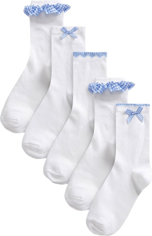 Next Kojinės mėlyna / balta