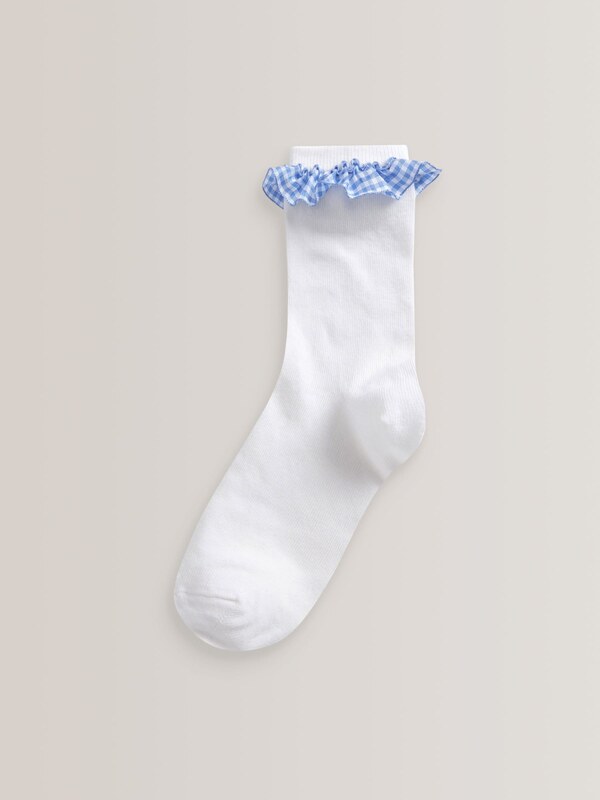 Next Kojinės mėlyna / balta