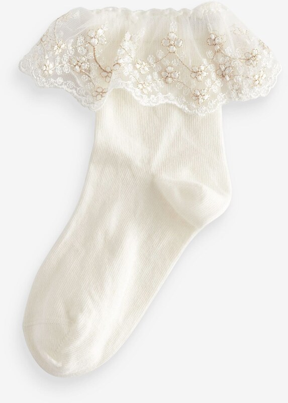 Next Kojinės 'Bridesmaid' gelsvai pilka spalva