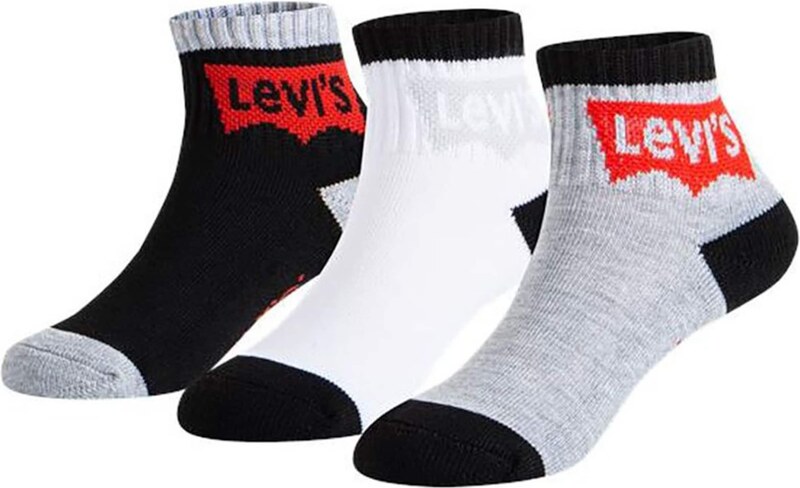 LEVI'S  Kojinės margai pilka / raudona / juoda / balta