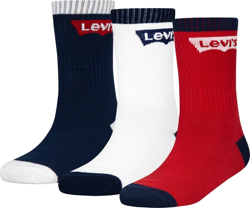 LEVI'S  Kojinės tamsiai mėlyna jūros spalva / raudona / balta