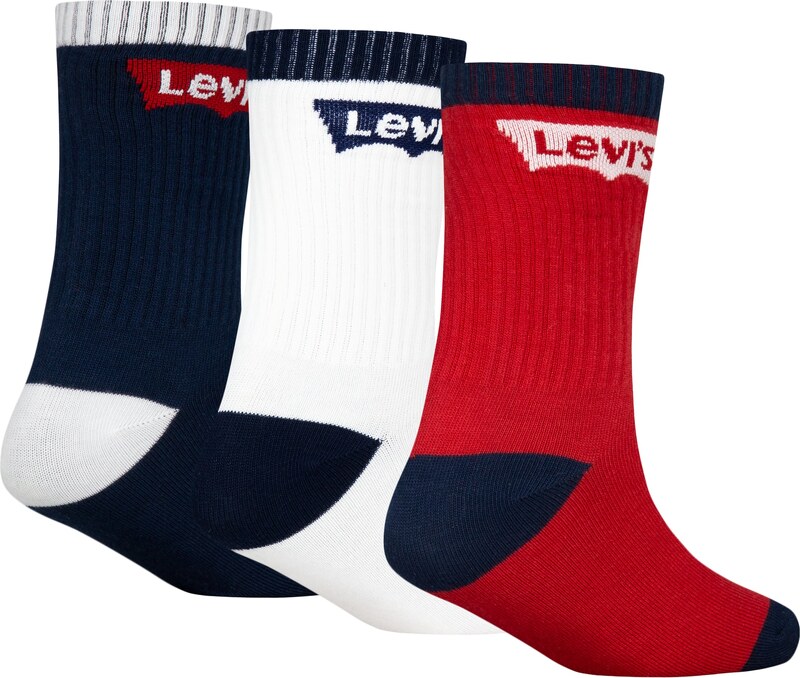 LEVI'S  Kojinės tamsiai mėlyna jūros spalva / raudona / balta