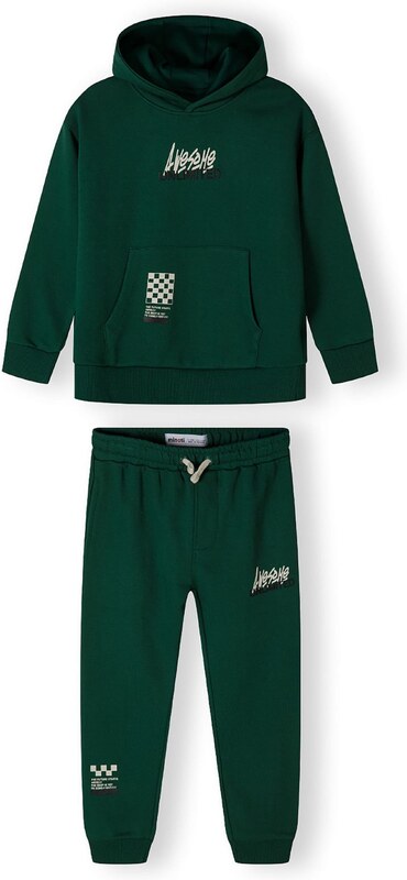 MINOTI Treningas tamsiai žalia / balta