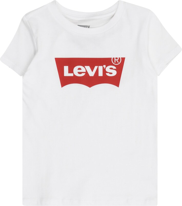 Levi's Kids Marškinėliai 'Batwing' raudona / balta
