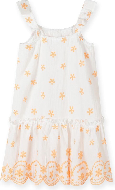 MINOTI Suknelė oranžinė / balta