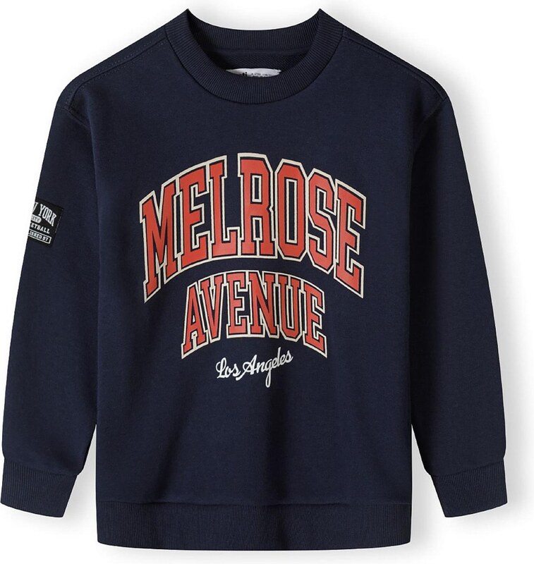 MINOTI Megztinis be užsegimo tamsiai mėlyna / tamsiai oranžinė / balta